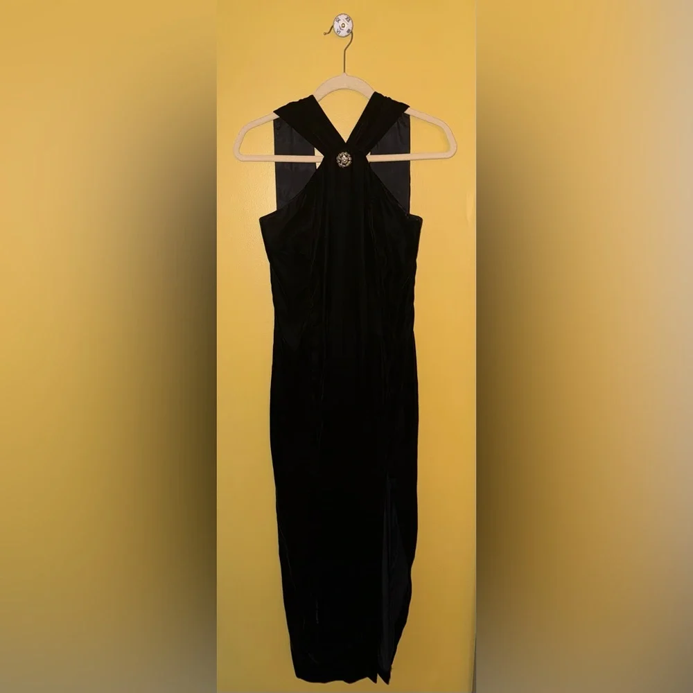 Jessica Howard Black Velvet Dress - Picture 3 of 7